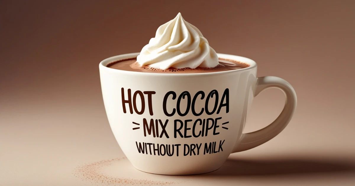 Hot Cocoa Mix Recipe Without Dry Milk