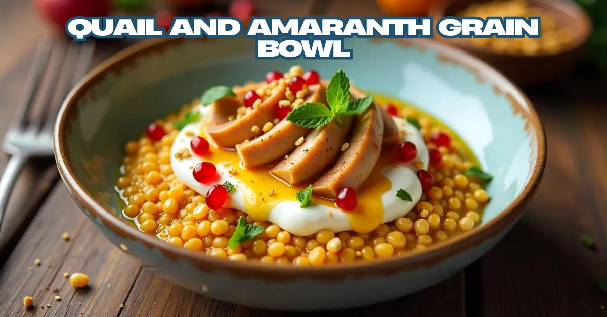 Quail and Amaranth Grain Bowl Meal