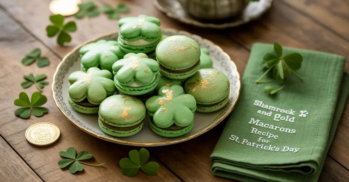 Shamrock And Gold Macarons Recipe
