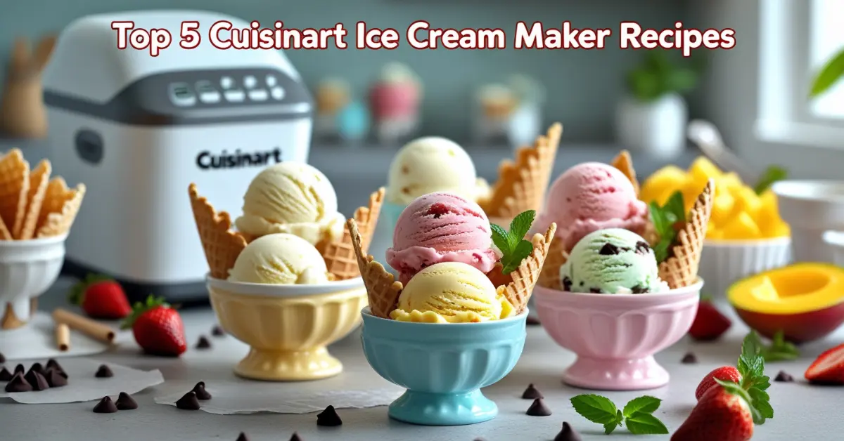 Cuisinart Ice Cream Maker Recipes